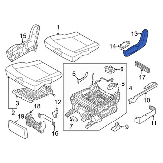 Kia OE - Center Right Outer Seat Trim Panel