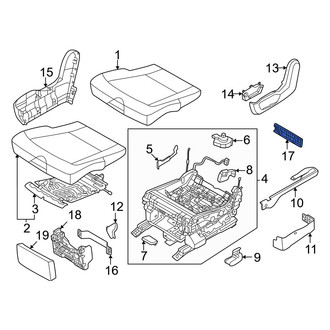 Kia OE - Center Right Outer Seat Frame Trim Panel