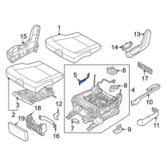 Kia OE - Center Right Seat Belt Receptacle Cover