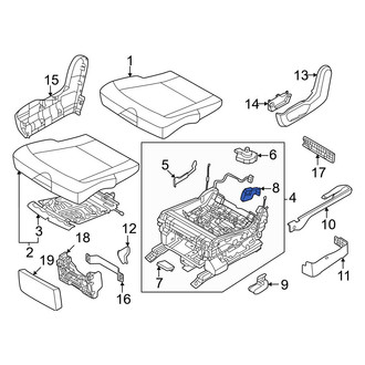 Kia OE - Center Right Seat Hinge Cover