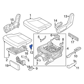 Kia OE - Center Left Outer Seat Frame Trim Panel