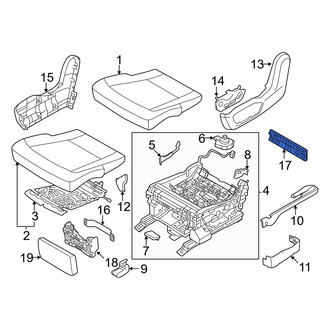 Kia OE - Center Left Outer Seat Frame Trim Panel