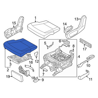 Kia OE - Center Left Seat Cushion Foam