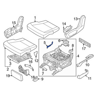 Kia OE - Center Left Seat Belt Receptacle Cover