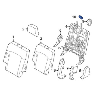 Kia OE - Rear Left Seat Belt Trim Bezel