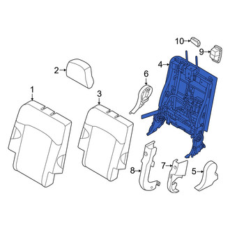 Kia OE - Rear Left Seat Back Frame