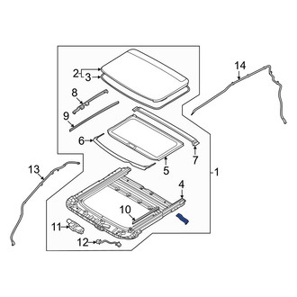 Kia OE - Front Sunroof Assembly