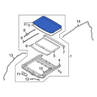 Kia OE - Front Sunroof Glass