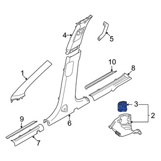 Kia OE - Left Kick Panel Trim Cap