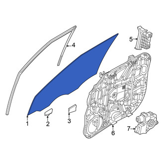 Kia OE - Front Left Door Glass