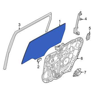 Kia OE - Front Right Door Glass