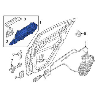 Kia OE - Front Left Outer Exterior Door Handle