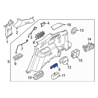 Kia OE - Rear Left Seat Belt Guide