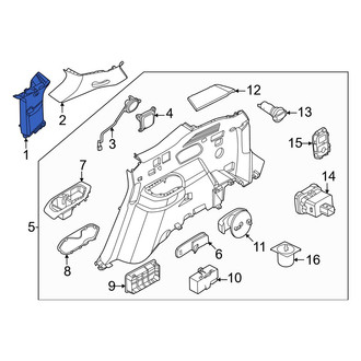 Kia OE - Left Body C-Pillar Trim Panel