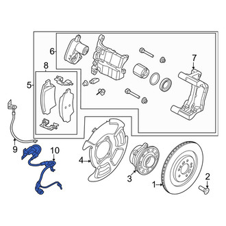 Kia OE - Rear Left ABS Wheel Speed Sensor