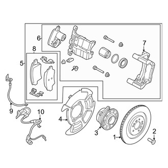 Kia OE - Rear Suspension - Brake Components