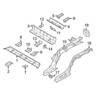 Kia OE - Rear Body & Floor - Floor & Rails (Rail & Components)