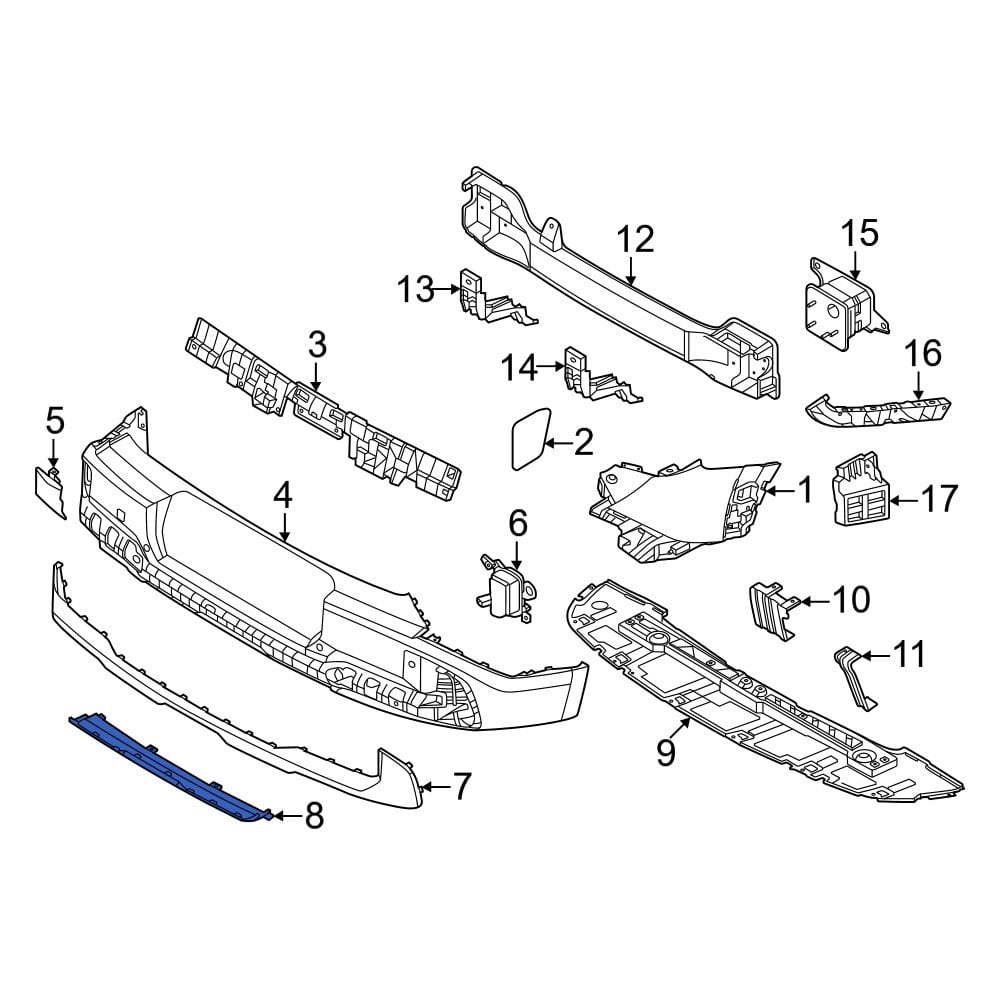 Yページ Kia OE 86672DO200AHV - Rear Bumper Trim