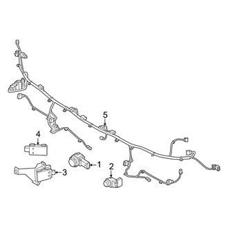 Kia OE - Rear Bumper - Electrical Components (GT-Line)