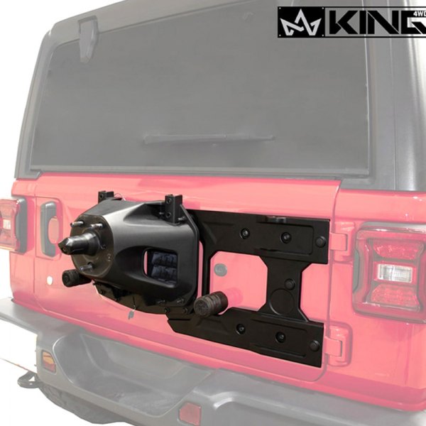 King 4WD® - RTG Black Powder Coated Heavy Duty Tire Carrier