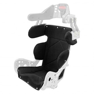 Kirkey® - 17" 79 Series Containment Deluxe 10 Degree Layback Sprint Car Seat Cover, Black Tweed