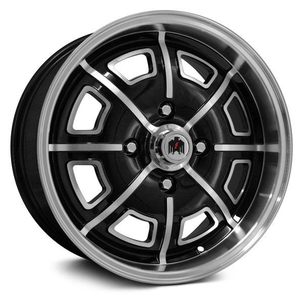 KLASSIK RÄDER® - 914 - V2 Gloss Black with Full Machined Face and Lip and Windows