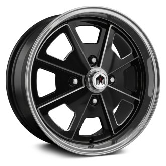 KLASSIK RÄDER® - 914 PORSCHE Gloss Black with Machined Lip and Milled Edges