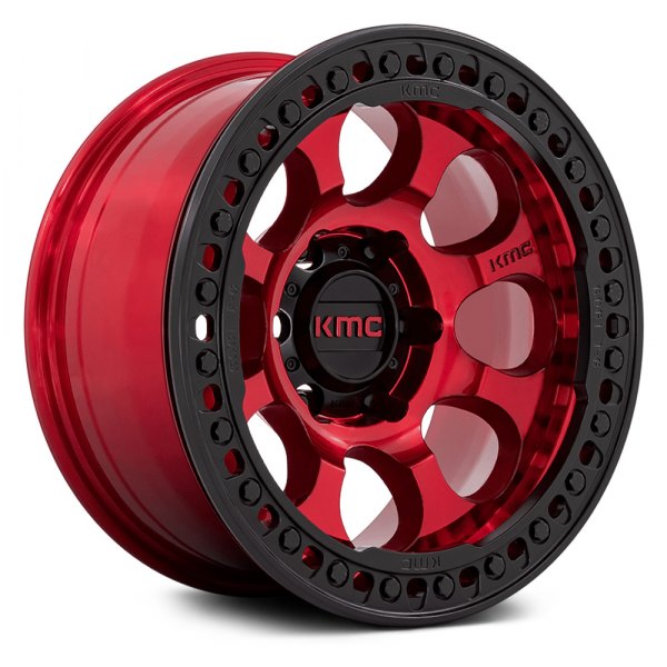 KMC® - KM237 RIOT BEADLOCK Candy Red with Gloss Black Ring