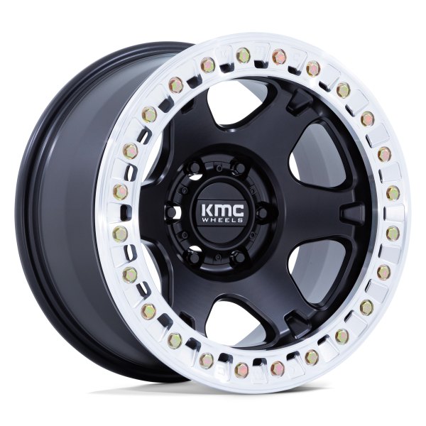 KMC® - KM238 VI BEADLOCK Satin Black with Machined Ring