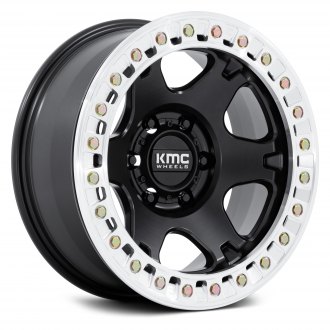 KMC® KM238 VI BEADLOCK Wheels - Satin Black with Machined