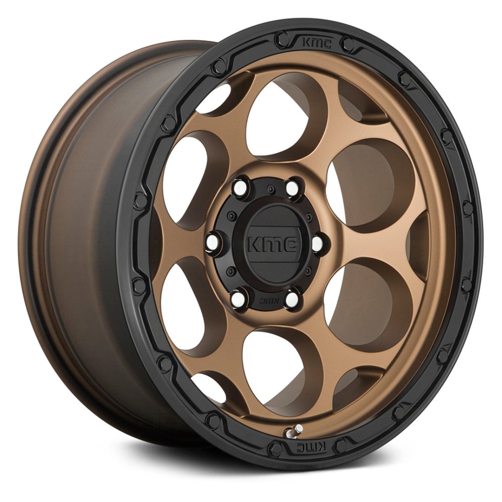 KMC® KM541 DIRTY HARRY Wheels - Matte Bronze with Black Lip Rims