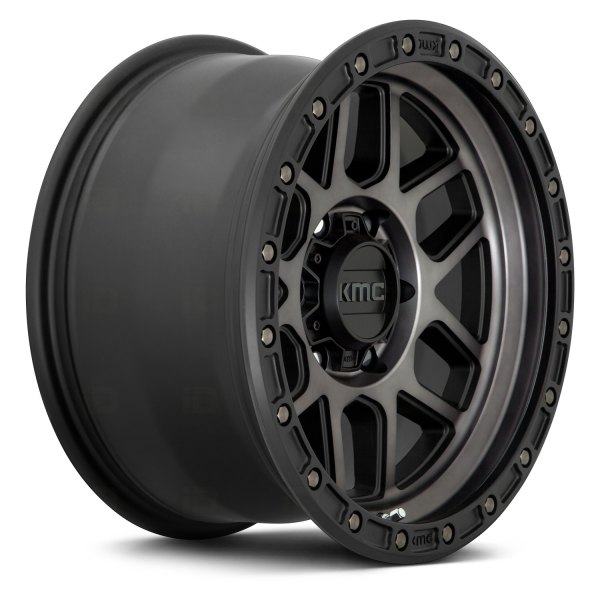 KMC® KM544 MESA Wheels - Satin Black with Gray Tint Rims
