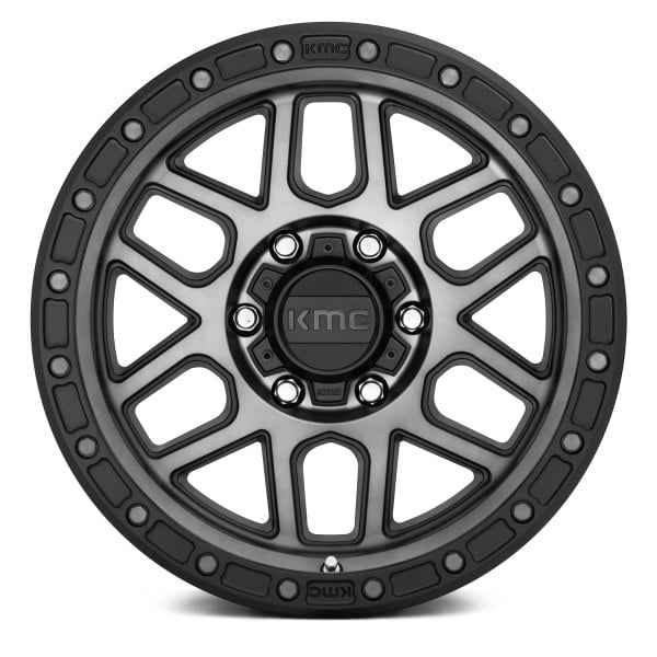 こむりん KMC® KM544 MESA Wheels - Satin Black with Gray Tint Rims