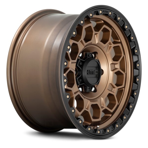 KMC KM545 TREK | MATTE BRONZE （ホイールのみ） KMC® KM545 TREK Wheels - Matte Bronze with Black Lip Rims