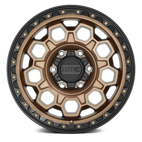 KMC® KM545 TREK Wheels - Matte Bronze with Black Lip Rims