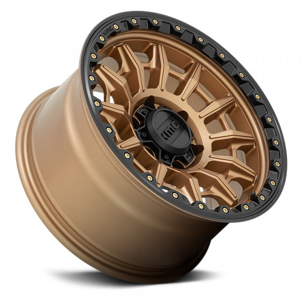 KMC® KM547 CARNAGE Wheels - Matte Bronze with Black Ring Rims