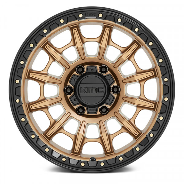 KMC® KM547 CARNAGE Wheels - Matte Bronze with Black Ring Rims