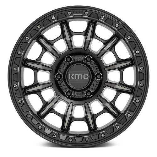 KMC® KM547 CARNAGE Wheels - Satin Black with Gray Tint Rims