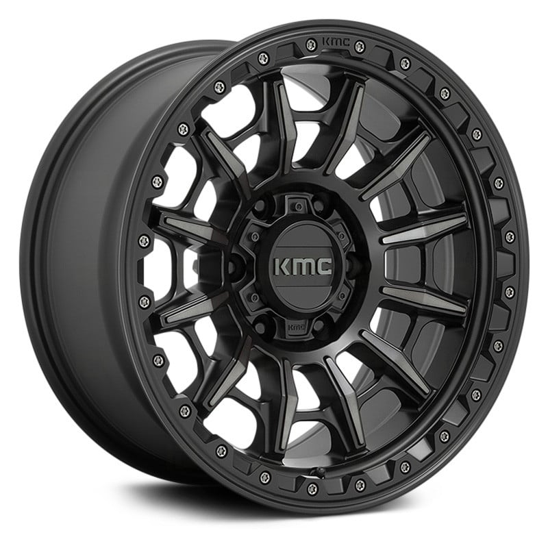 KMC® KM547 CARNAGE Wheels - Satin Black with Gray Tint Rims