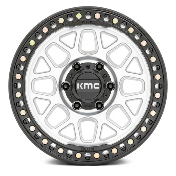 KMC® KM549 GRS Wheels - Machined with Satin Black Lip Rims
