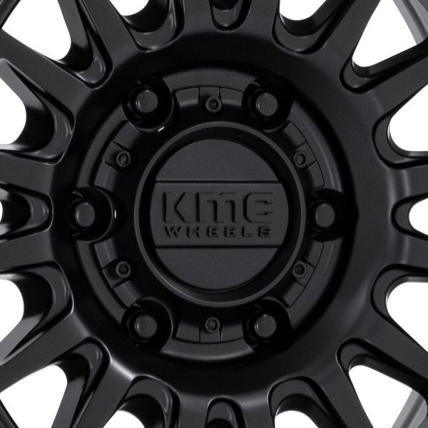 K様 OS p ブラック 27.5 KMC® KM552 IMS Wheels - Matte Black with Gloss Black Lip Rims