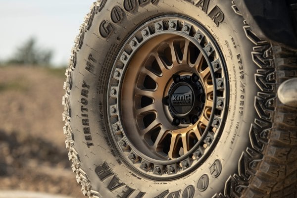 KMC® KM552 IMS Wheels - Matte Bronze with Gloss Black Lip