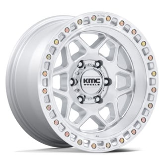 KMC® - KM553 TORX Gloss Silver with Machined Face