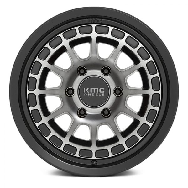 KMC® KM719 CANYON Wheels - Satin Black with Gray Tint Rims