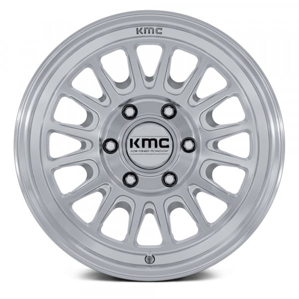 KMC® KM733 IMPACT FFT Wheels - Gloss Silver with Machined Face