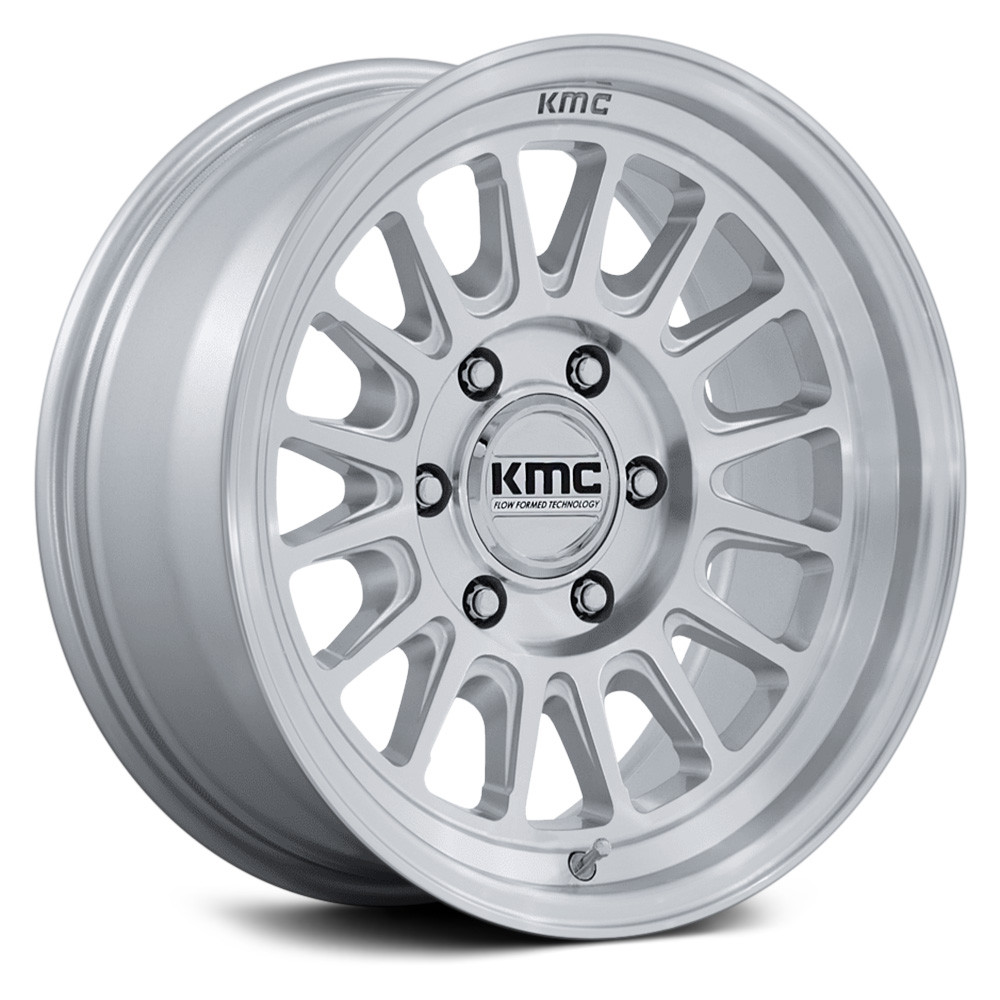 KMC® KM733 IMPACT FFT Wheels - Gloss Silver with Machined Face