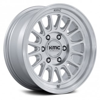 KMC® KM733 IMPACT FFT Wheels - Gloss Silver with Machined Face