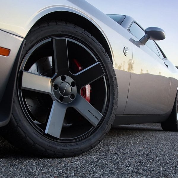 KMC® - Deuce Satin Black Dodge Challenger