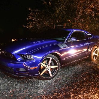 KMC® - District Satin Black Bachined Face Ford Mustang