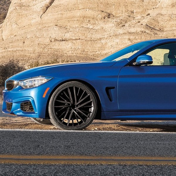 KMC® - Newton Satin Black Machined Face Tinted Clear Coat BMW